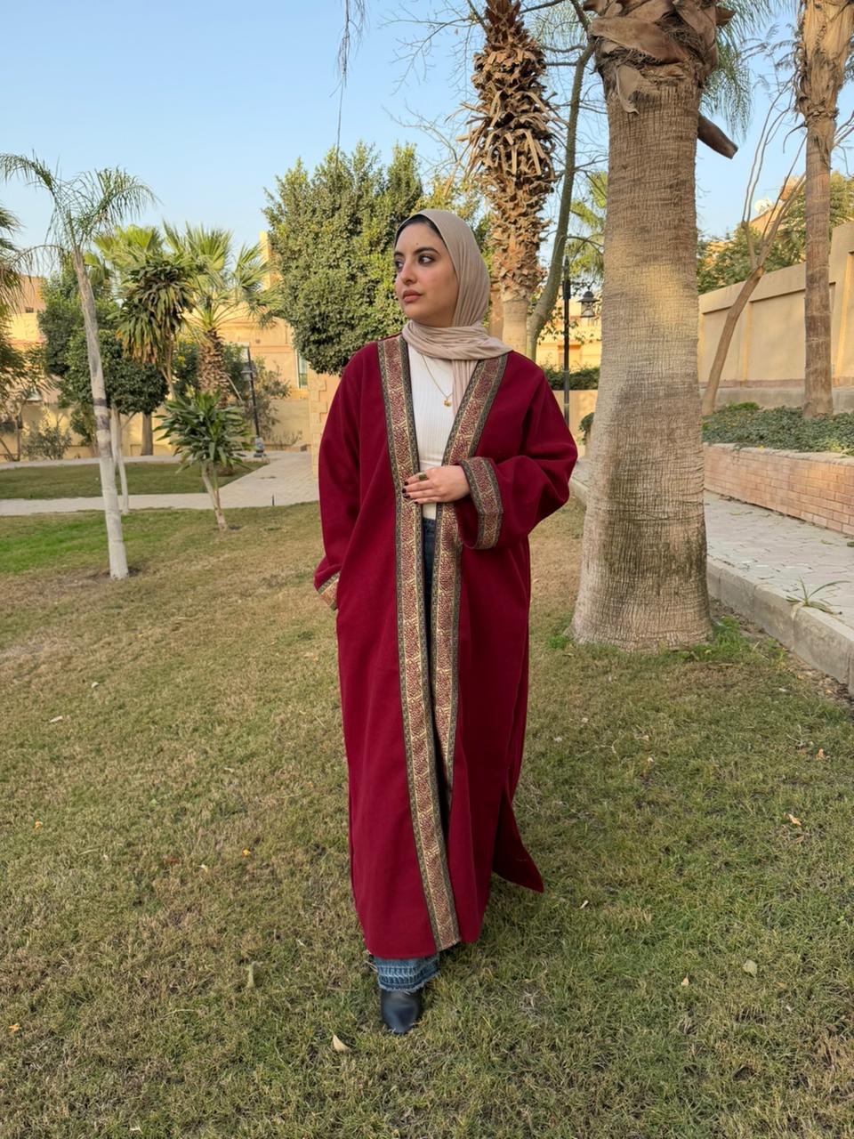 Burgandy Luxury Kaftan
