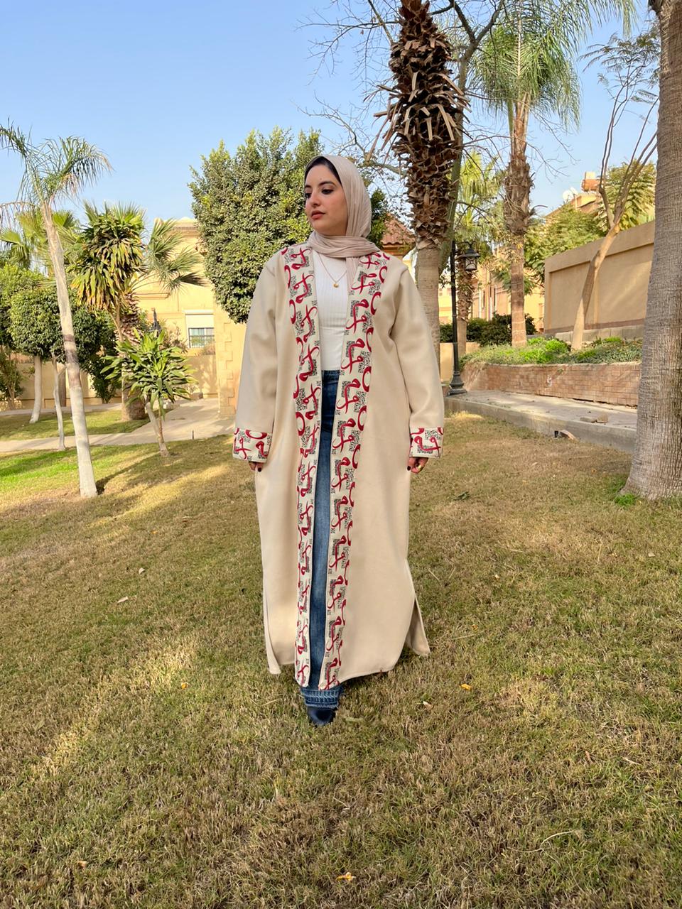 Soft Calligraphy Kaftan