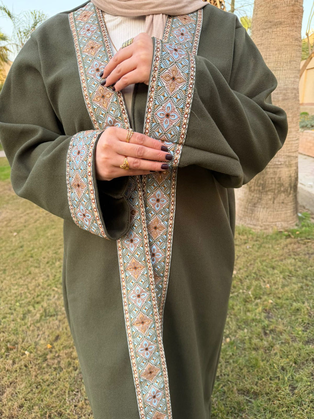Olive Indian Kaftan