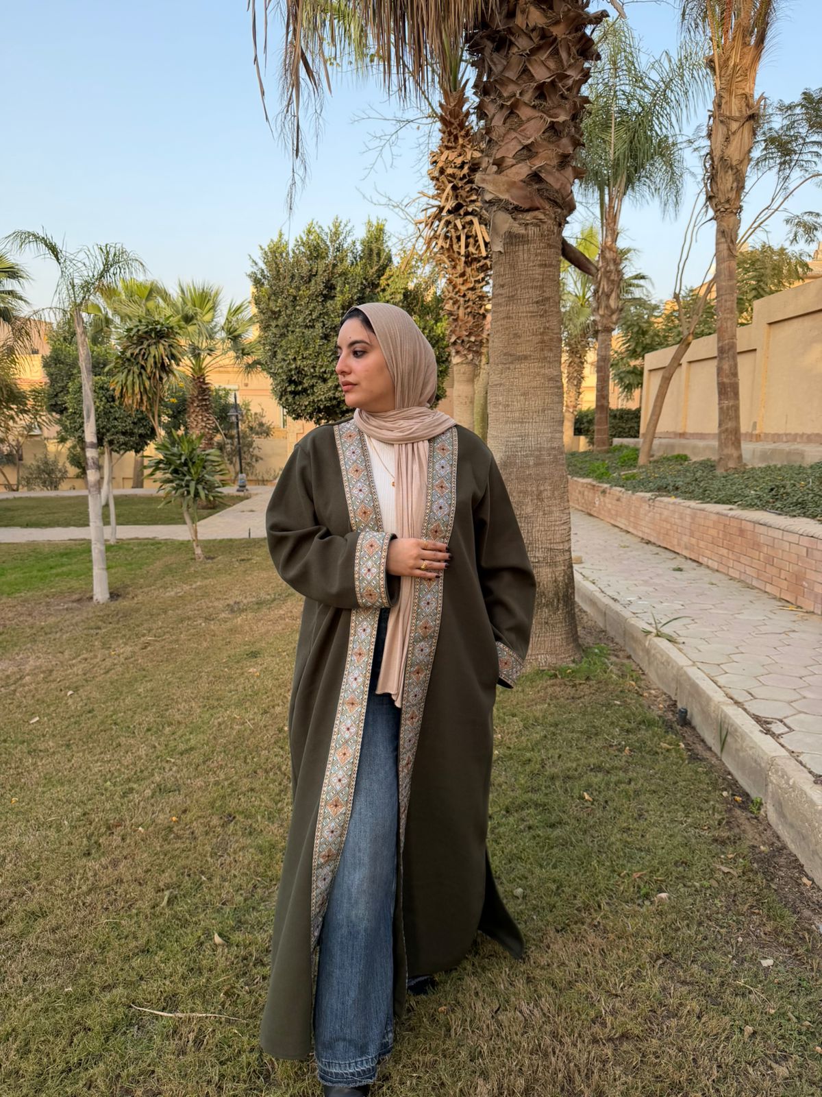 Olive Indian Kaftan