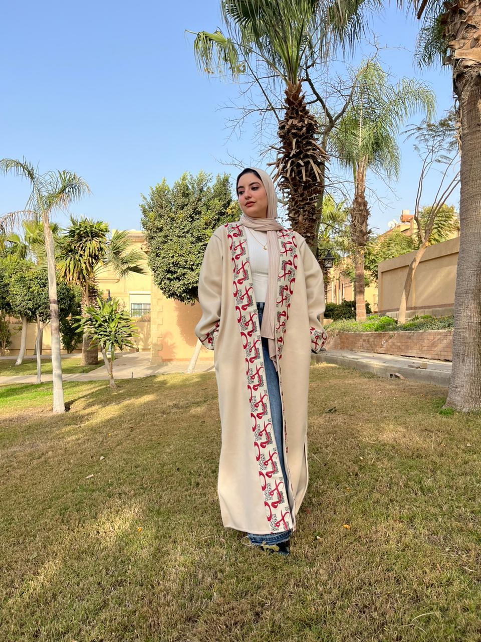 Soft Calligraphy Kaftan